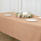 Polyester 60"x102" Rectangle Tablecloth Nude - Durable and Stylish Table Cover