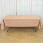 Polyester 60"x102" Rectangle Tablecloth Nude - Durable and Stylish Table Cover