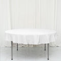 Polyester 70" Round Tablecloth White - Durable & Wrinkle-Resistant Table Cover for Everyday Use