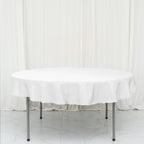 Polyester 70" Round Tablecloth White - Durable & Wrinkle-Resistant Table Cover for Everyday Use