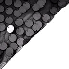 Sequin 120" Round Tablecloth Black - Seamless Big Payette Design for Luxe Celebrations