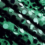 Sequin 120" Round Tablecloth Hunter Emerald Green - Seamless Big Payette Table Cover