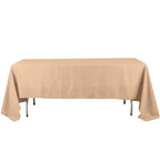 Polyester 72"x120" Rectangle Tablecloth Nude - Durable and Stylish Table Cover