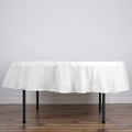 Polyester 90" Round Tablecloth White - Stain and Wrinkle-Resistant Table Cover for Party & Gatherings