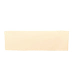 Fitted Polyester 96"x30" Rectangle Tablecloth Beige - Durable and Easy to Maintain Table Cover