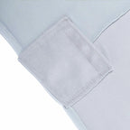 Stretch Spandex 96"x30" Rectangle Table Cover Silver - Durable Form-Fitting Tablecloth