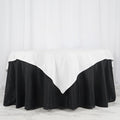 Polyester 70"x70" Table Overlay Square Tablecloth White - Wrinkle-Resistant & Durable Table Cover for Events