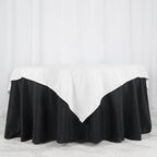 Polyester 70"x70" Table Overlay Square Tablecloth White - Wrinkle-Resistant & Durable Table Cover for Events