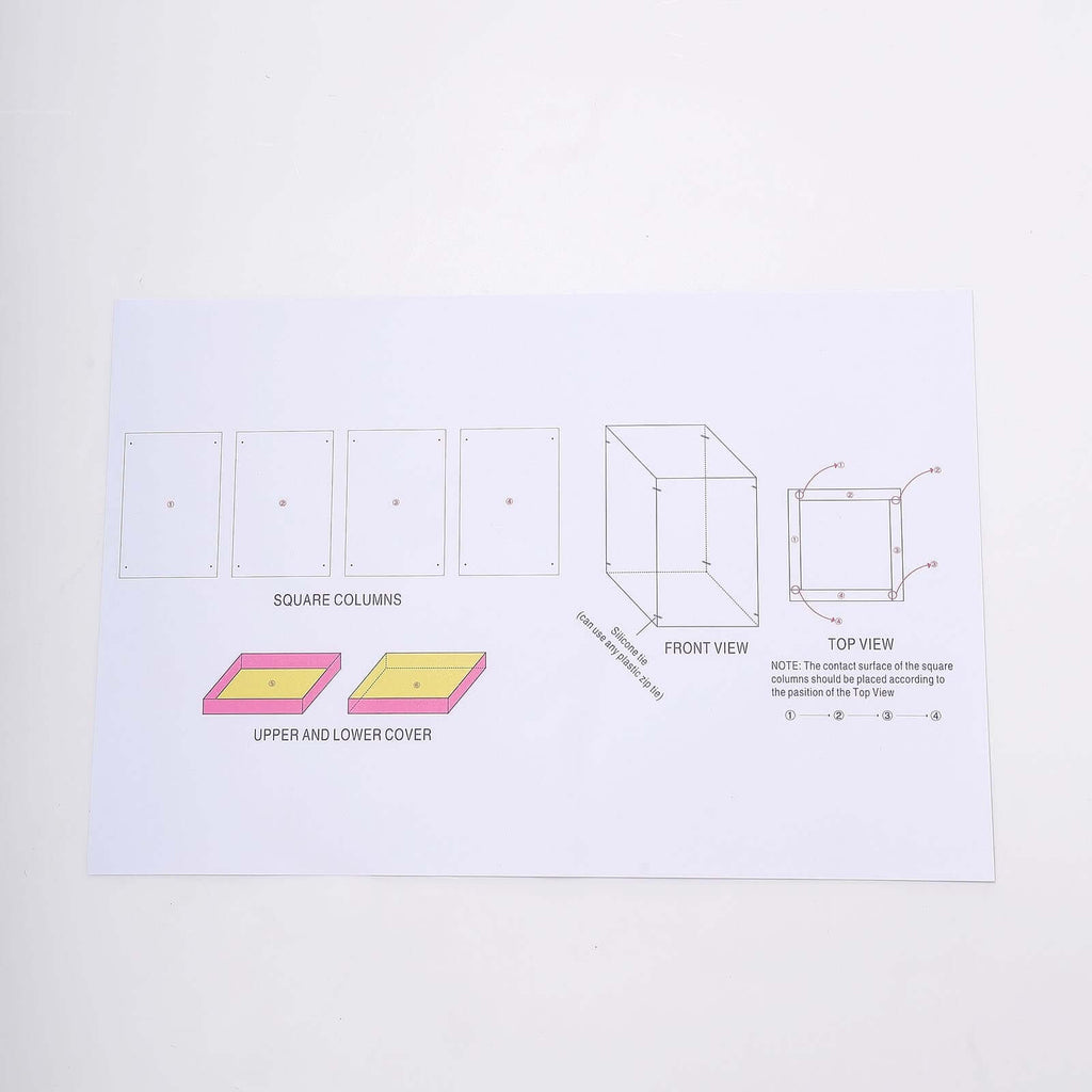 12" Clear Mirrored Acrylic Display Box, Transparent Pedestal Riser with Interchangeable Lid and Base