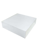 Acrylic Cake Box Stand Pedestal Riser Mirror Finish Silver - Decorative Display for Weddings 18"x18" - Bell Racket Store