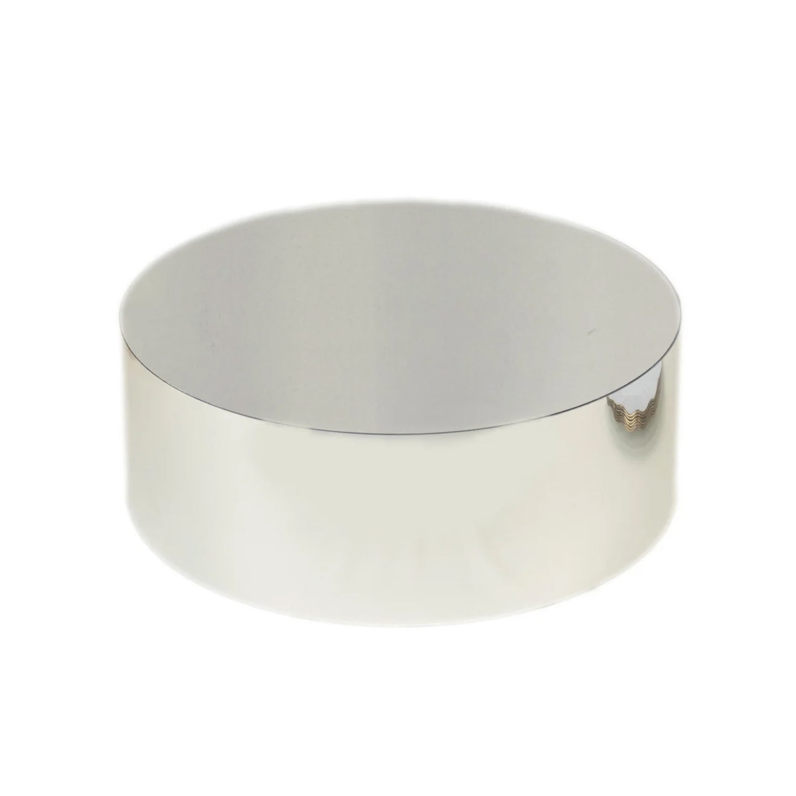 Acrylic Cake Stand Display Box 14" Round - Mirror Finish Silver, Versatile Pedestal Riser for Events - Bell Racket Store
