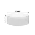 Acrylic Cake Stand Display Box Transparent Clear 14" Round - Versatile Pedestal Riser for Events - Bell Racket Store