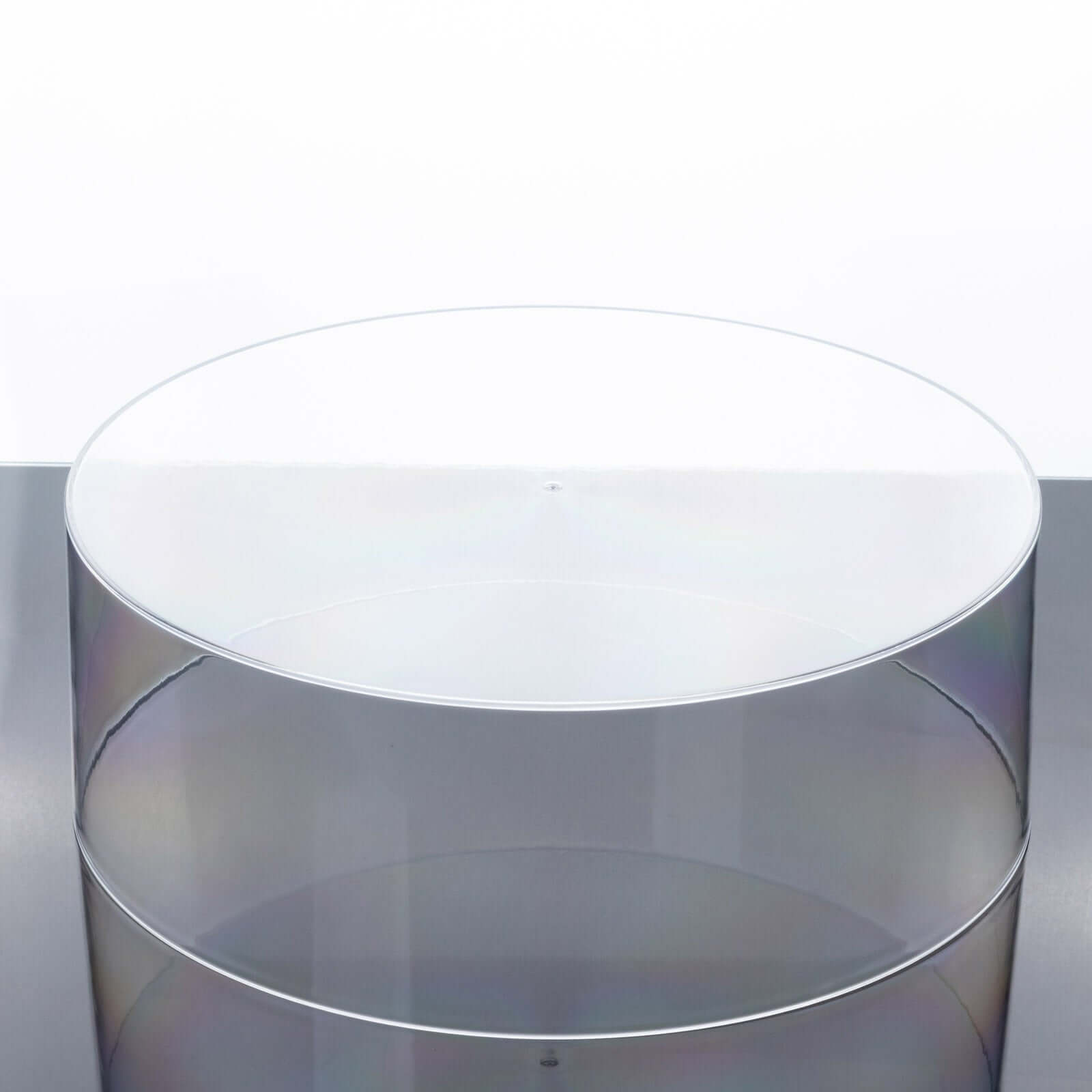 Acrylic Cake Stand Display Box Transparent Clear 14" Round - Versatile Pedestal Riser for Events - Bell Racket Store