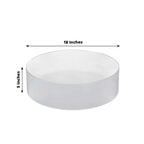 Acrylic Cake Stand Display Box Transparent Clear 18" Round - Decorative Pedestal Riser for Weddings - Bell Racket Store