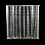 Acrylic Centerpiece Stand Rectangular Design with Pre - chained Crystal Beads Clear - Durable Flower Pedestal for Table or Floor 40"x40" - Bell Racket Store