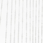 Acrylic Crystal Beaded Curtain with Fabric Rod Pocket, 43 Strands Room Divider Clear Diamond Cut Beads Doorway String Curtain - 5ftx10ft - Bell Racket Store