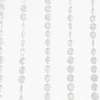 Acrylic Crystal Beaded Curtain with Fabric Rod Pocket, 43 Strands Room Divider Clear Diamond Cut Beads Doorway String Curtain - 5ftx16ft - Bell Racket Store