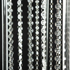 Acrylic Flower Pedestal Vase Pillar Stand with Crystal Beads Clear - Durable Wedding Floor Centerpiece for Large Displays 48" - Bell Racket Store