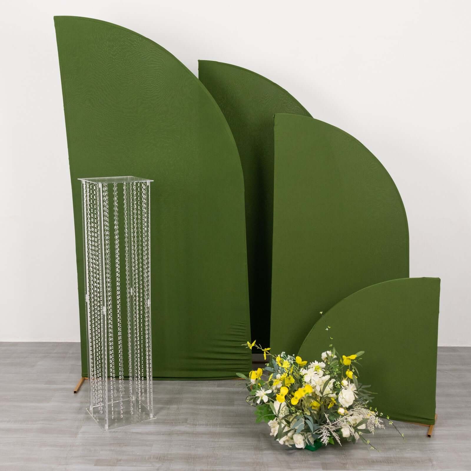 Acrylic Flower Pedestal Vase Pillar Stand with Crystal Beads Clear - Durable Wedding Floor Centerpiece for Large Displays 48" - Bell Racket Store