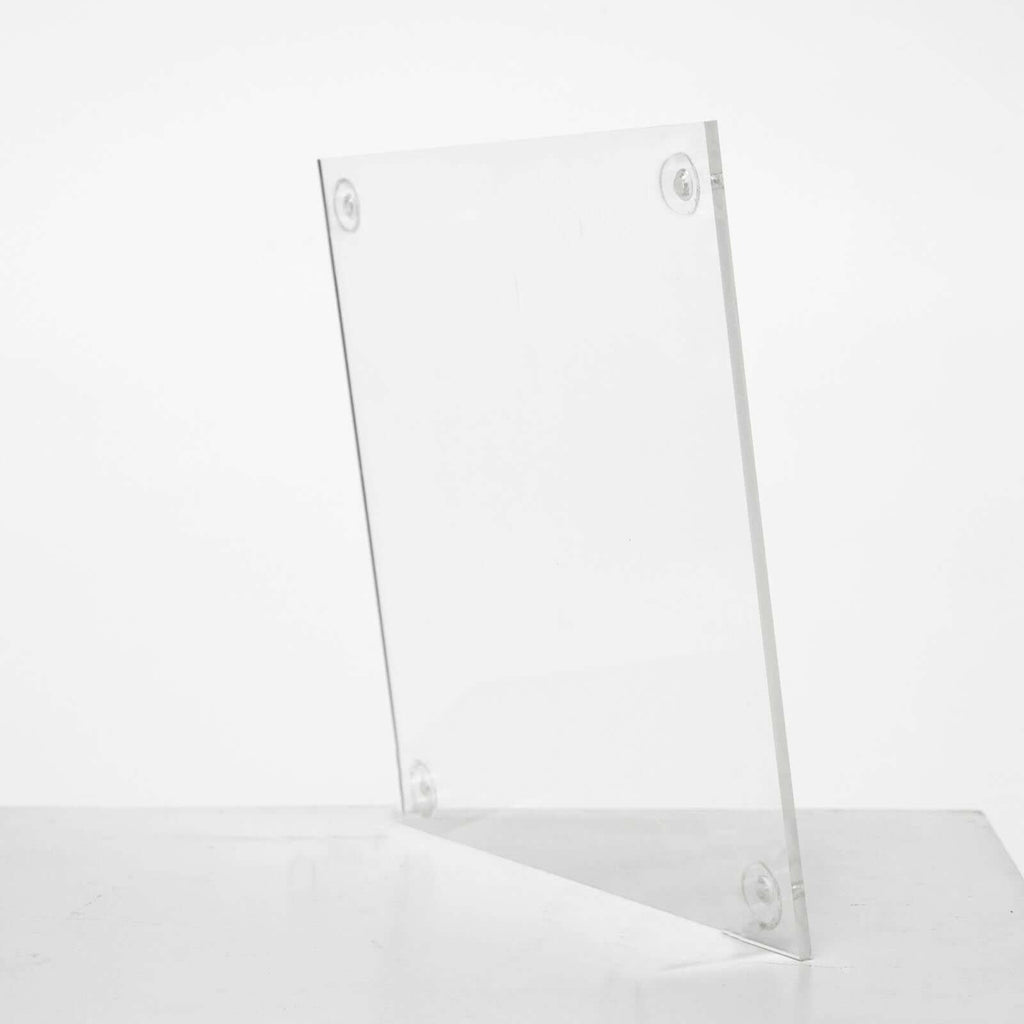 Acrylic Floor Vase Flower Stand with Square Mirror Base Clear - Durable Wedding Column Centerpiece for Events 40"