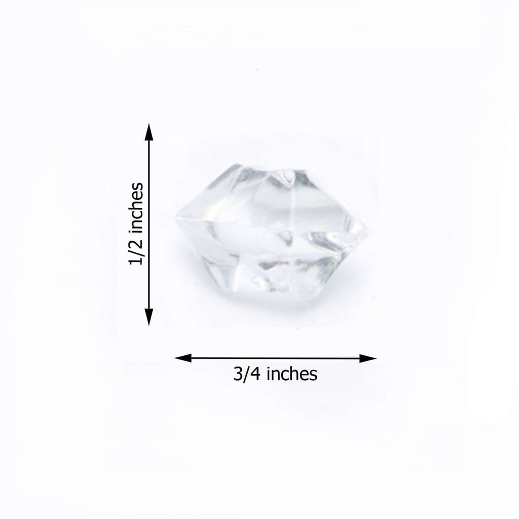 300 Pcs Acrylic Ice Bead Vase Fillers Large Clear - Stylish DIY Craft Crystals for Event Decor & Wedding Tables