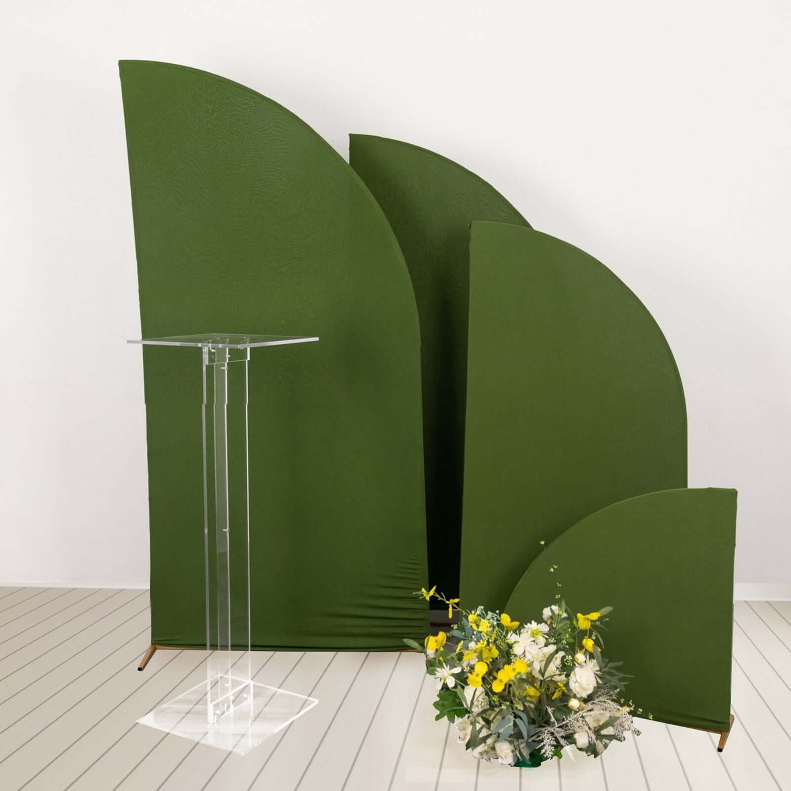 Acrylic Wedding Aisle Display Stand Flower Pedestal with Square Bases Clear - Durable 10mm Thick Centerpiece for Events 46" - Bell Racket Store