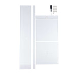 Acrylic Wedding Aisle Display Stand Flower Pedestal with Square Bases Clear - Durable 10mm Thick Centerpiece for Events 46" - Bell Racket Store