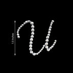 12 Pack 1.5" Clear Rhinestone Monogram Letter Jewel Sticker Self Adhesive DIY Diamond Decor - U