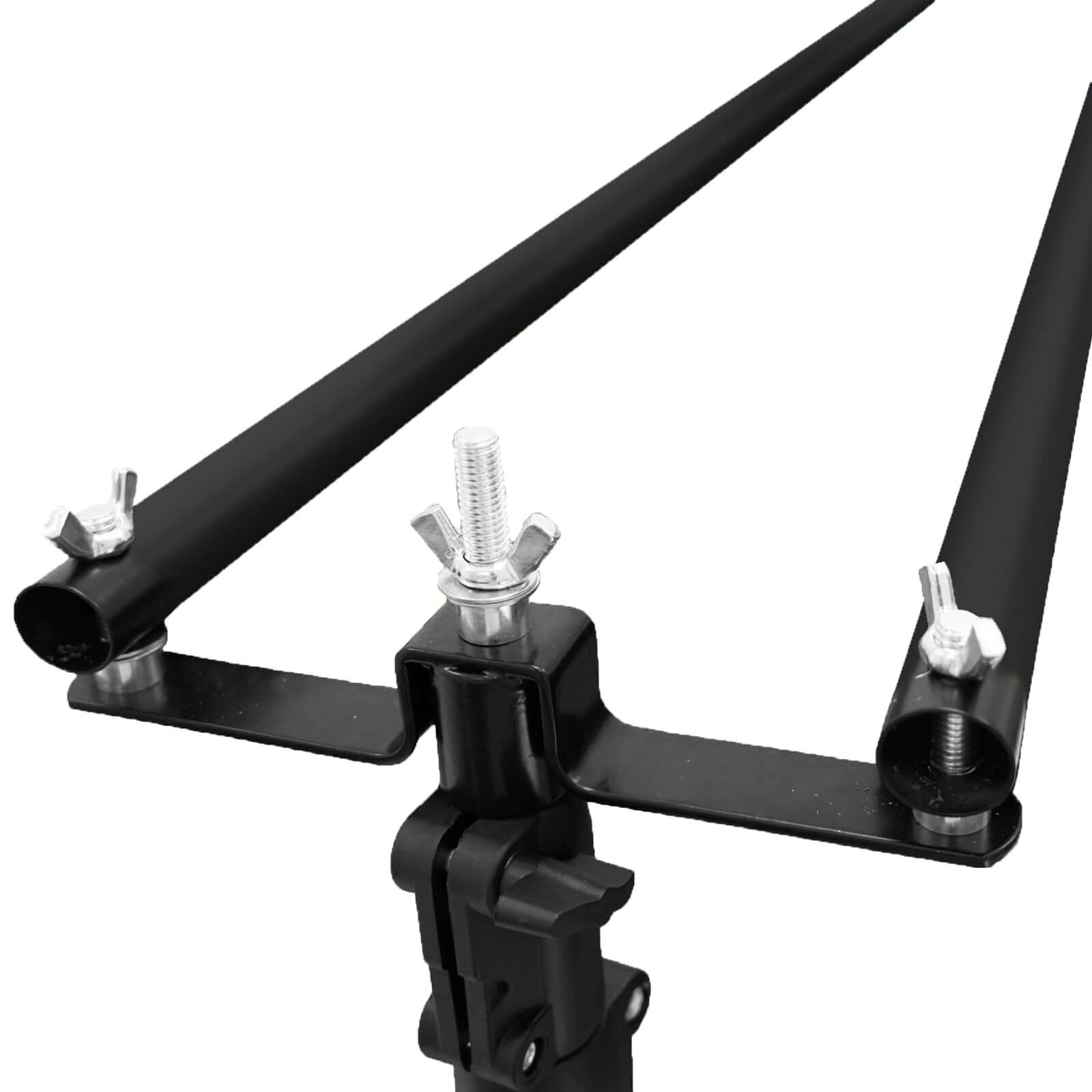 10ft DIY Adjustable Triple Crossbar Kit and Mounting Brackets For Backdrop Stands