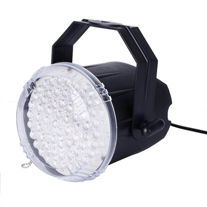 10W White 62 LED Stage Backdrop Uplight, Bright Strobe Spotlight With Brackets