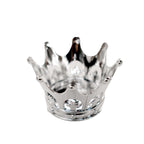 12-Pack Fillable Mini Crown Candy Container Silver - Regal Baby Shower Candy Treat Favor Containers 3"