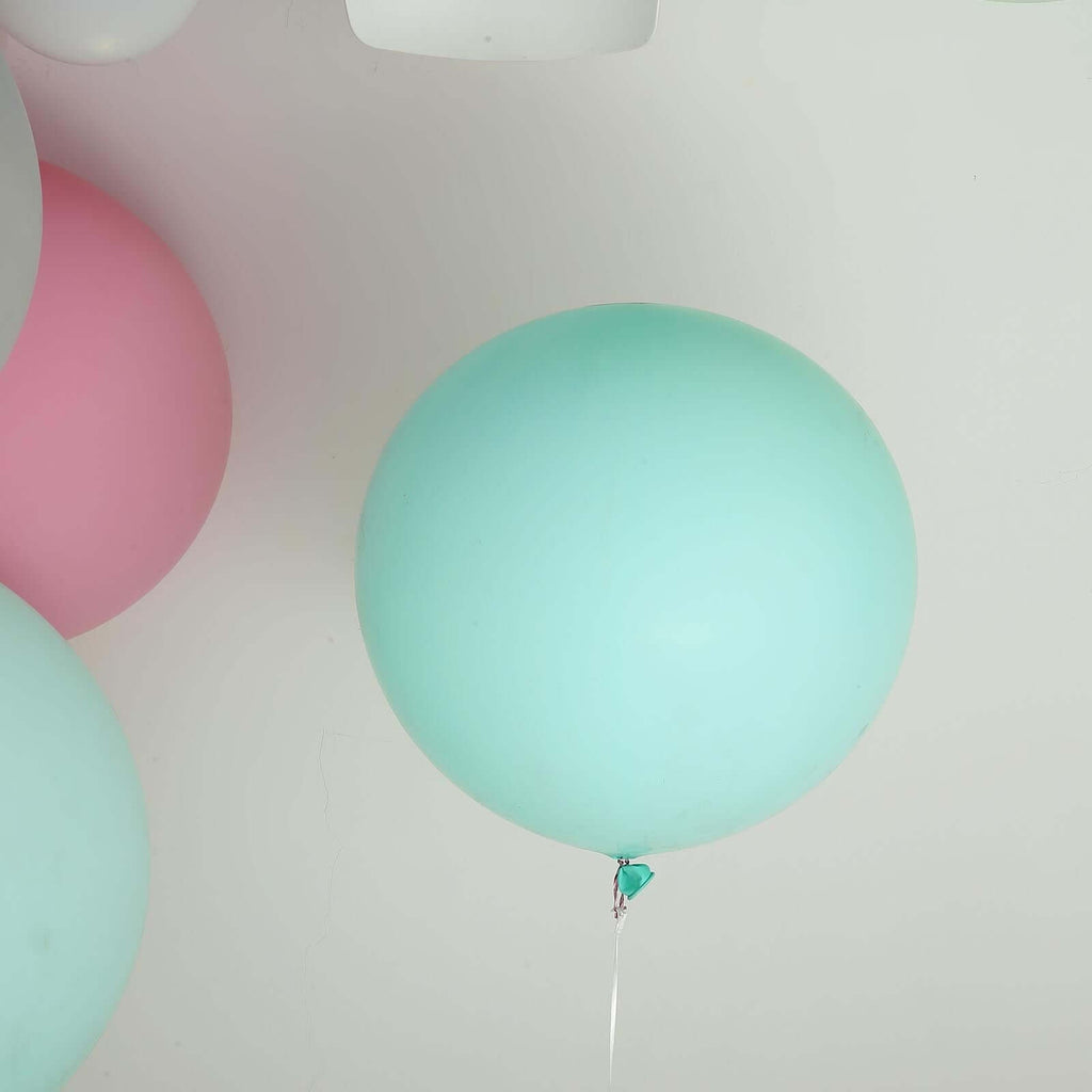 2 Pack 32" Large Matte Pastel Seafoam Helium or Air Latex Balloons