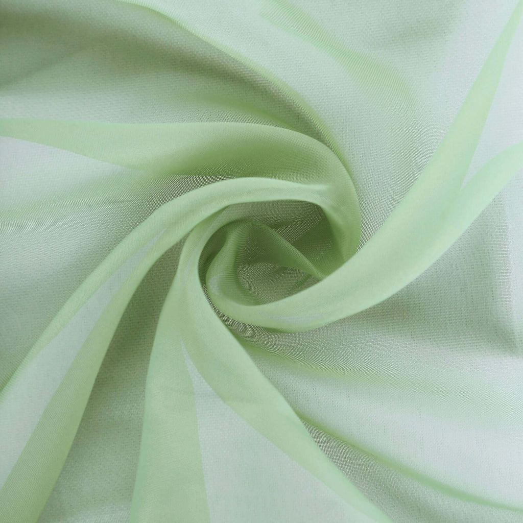 Chiffon 6ft Table Runner Sage Green - Flowy & Lightweight Table Decor