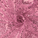 Sequin 90"x156" Rectangle Tablecloth Pink - Seamless Twinkling Table Cover