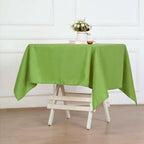 Polyester 54"x54" Table Overlay Square Tablecloth Apple Green - Wrinkle-Resistant & Durable Table Cover