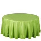 Polyester 108" Round Tablecloth Apple Green - Wrinkle-Resistant Table Cover