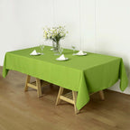 Polyester 60"x102" Rectangle Tablecloth Apple Green - Durable and Stylish Table Cover