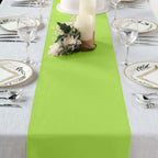 Polyester 12"x108" Table Runner Apple Green - Durable & Wrinkle-Resistant Table Decor