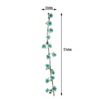 6ft Aqua Turquoise Artificial Silk Rose Hanging Flower Garland Vine
