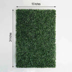 11 Sq ft. Green Boxwood Hedge Locust and Cypress Garden Wall Backdrop Mat - 4 Artificial Panels