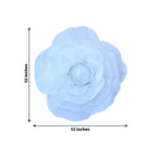 4 Pack 12" Large White Real Touch Artificial Foam DIY Craft Roses