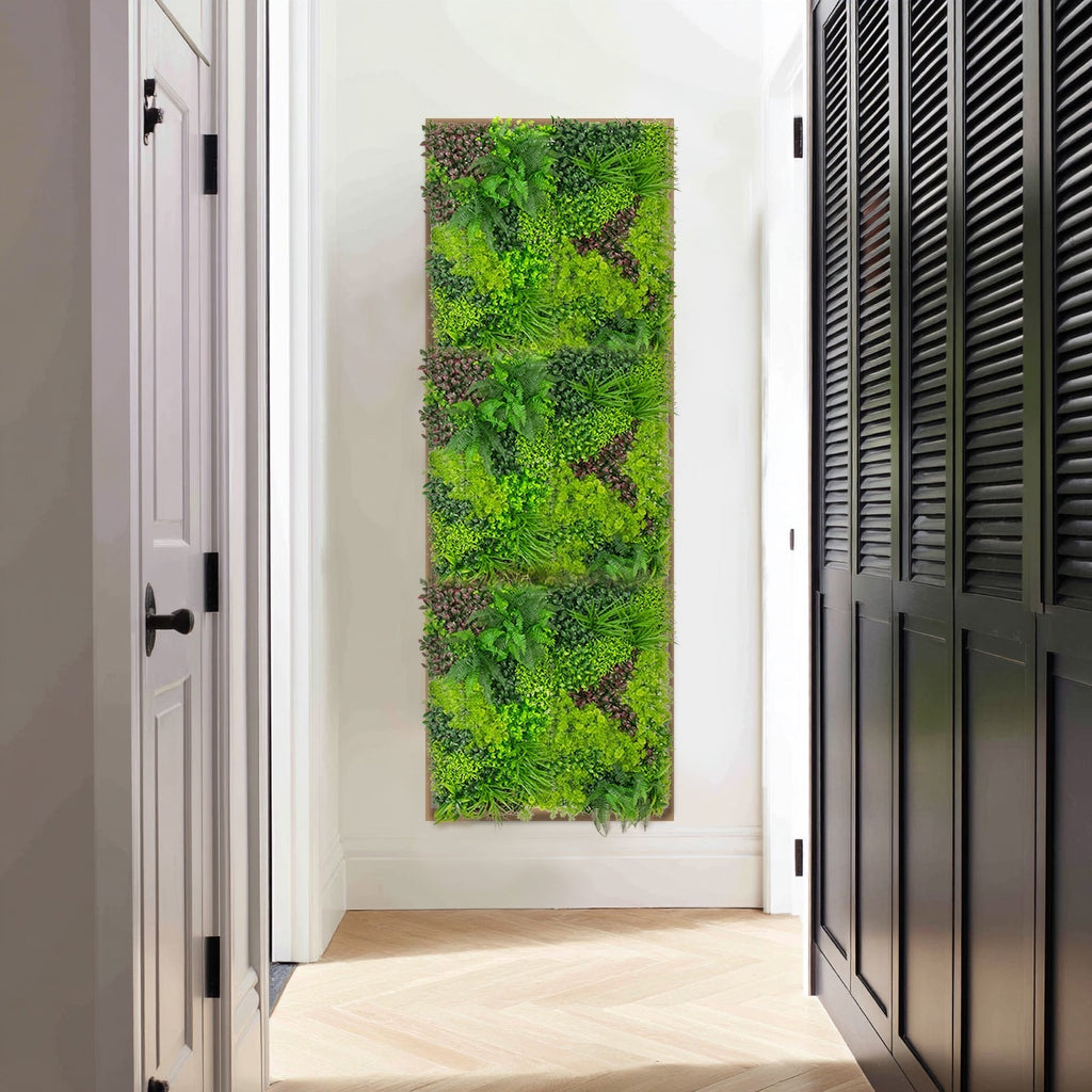 Artificial Greenery Wall Backdrop Panels, 40"Ã—40" Grass Panels with Mixed Fern and Ivy Leaves, UV - Protected for Outdoor Use â€“ 2 Panels, Covers 22 Sq. Ft. - Bell Racket Store