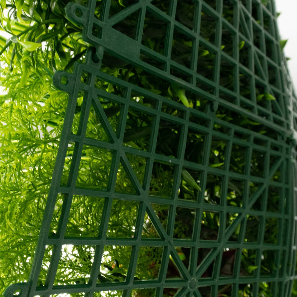 Artificial Greenery Wall Backdrop Panels, 40"Ã—40" Grass Panels with Mixed Fern and Ivy Leaves, UV - Protected for Outdoor Use â€“ 2 Panels, Covers 22 Sq. Ft. - Bell Racket Store