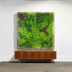 Artificial Greenery Wall Backdrop Panels, 40"Ã—40" Grass Panels with Mixed Fern and Ivy Leaves, UV - Protected for Outdoor Use â€“ 2 Panels, Covers 22 Sq. Ft. - Bell Racket Store