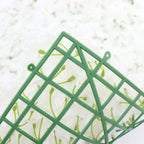 11 Sq ft. White UV Protected Hydrangea Flower Wall Mat Backdrop - 4 Artificial Panels