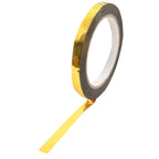 100 Yds 3/4" Gold Metallic Film Tape Adhesive, DIY Floral Wrap Craft Decor Tape - Polyester with Acrylic
