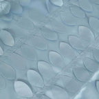 Taffeta 120" Round Tablecloth Dusty Blue | 3D Leaf Petal Design Seamless Table Cover