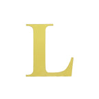 4 Pack 5" Metallic Gold Alphabet Stickers Banner, Customizable Stick on Gold Letters - L