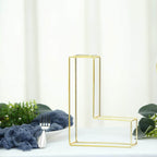 8" Tall Gold Freestanding 3D Decorative Wire Letter, Wedding Centerpiece - L