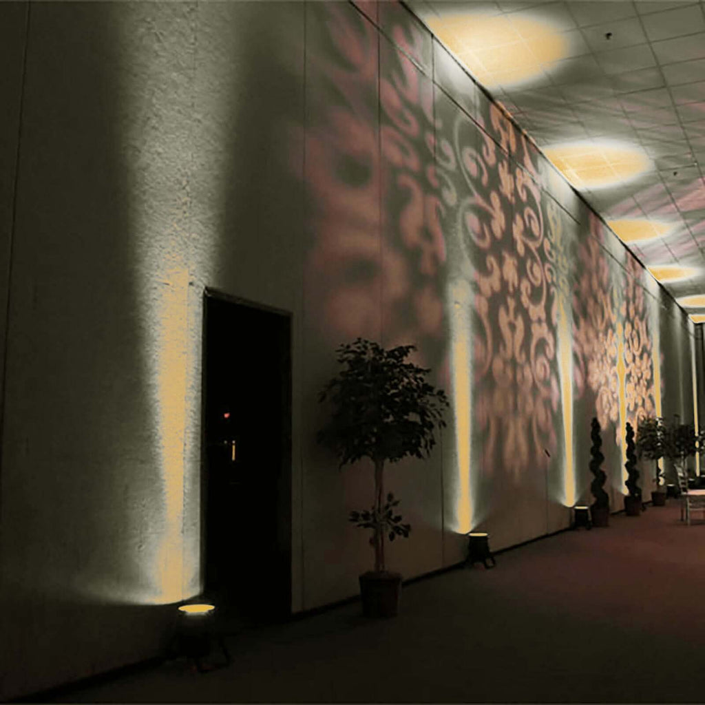 6W Warm White LED Backdrop Uplight, Indoor Outdoor Landscape Spotlight